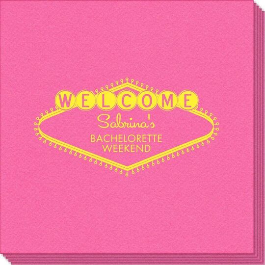 Welcome Marquee Linen Like Napkins